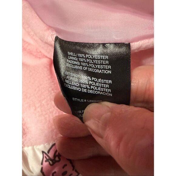 London Fog newborn puffer 2-pc bunting Set  0-6 Months Pink/White NWT - Picture 5 of 6